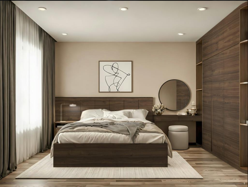 Sản phẩm nội thất ứng dụng của gỗ An Cường phủ melamine màu Ambassador