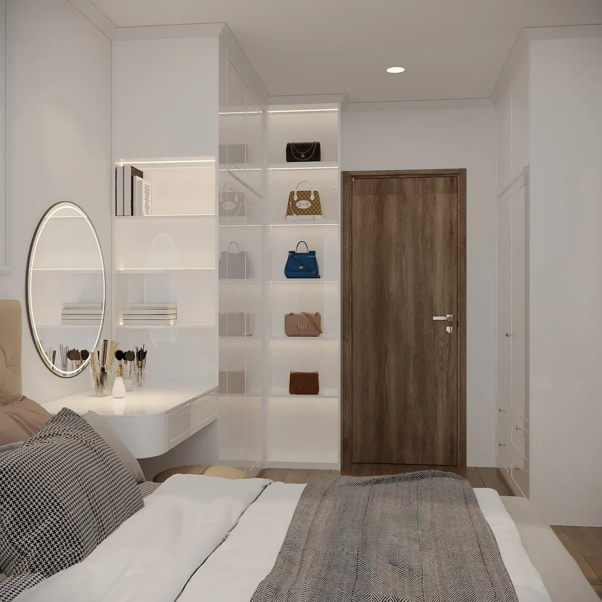 Thi công nội thất phòng ngủ hiện đại tại Vinhomes Ocean Park